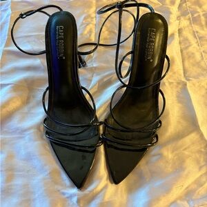 Cape Robbin Black Strappy Heels